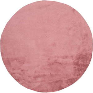 Růžový koberec Universal Fox Liso, Ø 120 cm obraz
