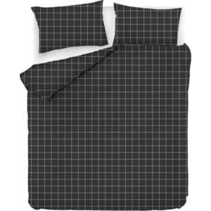 Černé prodloužené bavlněné povlečení na dvoulůžko 200x220 cm Piga - Mijolnir obraz