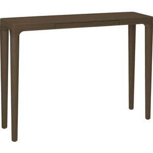 Hnědý konzolový stolek z dubového dřeva 12x110 cm Heart'n'Soul – UMAGE obraz