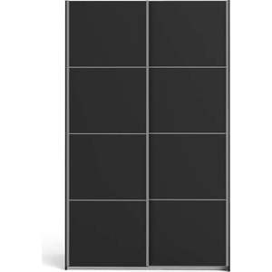 Černá šatní skříň 122x202 cm Verona - Tvilum obraz