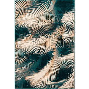 Vlněný koberec v petrolejové barvě 133x180 cm Areca – Agnella obraz