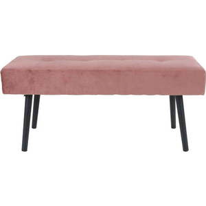 Růžová sametová lavice Bonami Essentials Skiby obraz