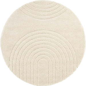Krémově bílý koberec Mint Rugs Norwalk Fergus, ø 160 cm obraz