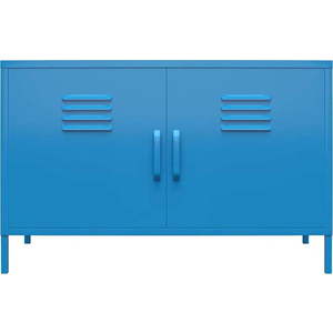 Modrá kovová skříňka Novogratz Cache, 100 x 64 cm obraz