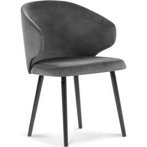 Tmave šedá jídelní židle se sametovým potahem Windsor & Co Sofas Nemesis obraz
