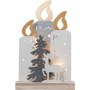 Bílá světelná dekorace s vánočním motivem Fauna – Star Trading obraz