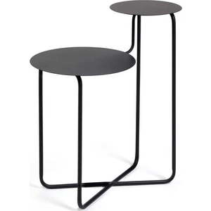 Černý kovový odkládací stolek Kave Home Vidalita obraz
