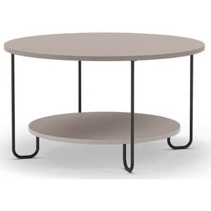 Šedý kulatý konferenční stolek ø 80 cm Tonka – Marckeric obraz