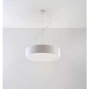 Bílé závěsné svítidlo ø 45 cm Atis – Nice Lamps obraz