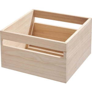 Úložný box ze dřeva paulownia iDesign Eco Wood, 25, 4 x 25, 4 cm obraz