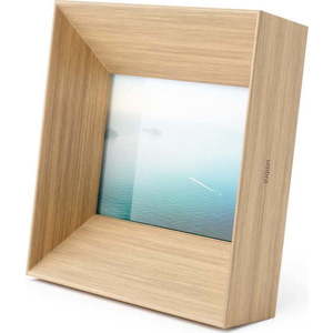 Dřevěný stojací rámeček v přírodní barvě 17x17 cm Lookout – Umbra obraz