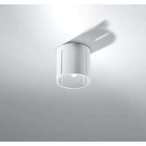 Bílé stropní svítidlo s kovovým stínidlem Vulco – Nice Lamps obraz