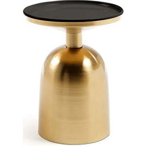 Odkládací stolek ve zlaté barvě Kave Home Physic, ø 37 cm obraz