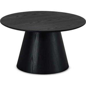Černý konferenční stolek v dekoru dubu ø 80 cm Tango – Furnhouse obraz