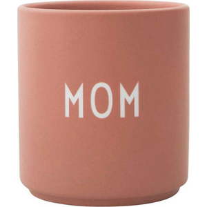 Růžovo-béžový porcelánový hrnek 300 ml Mom – Design Letters obraz
