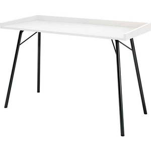 Pracovní stůl s bílou deskou 52x115 cm Rayburn – Woodman obraz