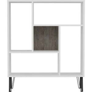 Bílá/šedá knihovna 90x108 cm Arven – Kalune Design obraz