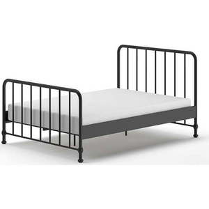 Černá kovová jednolůžková postel s roštem 140x200 cm BRONXX – Vipack obraz