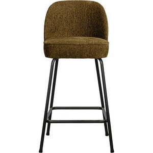 Sametová barová židle v bronzové barvě 89 cm Vogue – BePureHome obraz