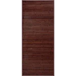 Tmavě hnědý bambusový koberec 75x175 cm – Casa Selección obraz