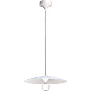 Bílé závěsné svítidlo SULION Poppins, výška 150 cm obraz