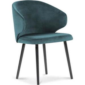 Petrolejově modrá jídelní židle se sametovým potahem Windsor & Co Sofas Nemesis obraz