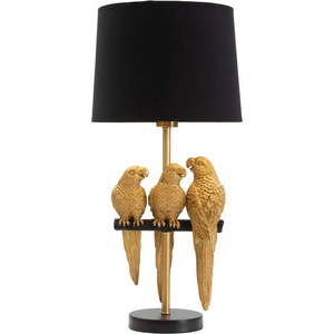 Černá stolní lampa Mauro Ferretti Parrots obraz