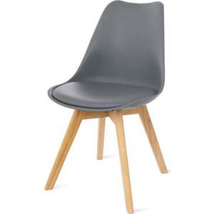 Sada 2 šedých židlí s bukovými nohami Bonami Essentials Retro obraz