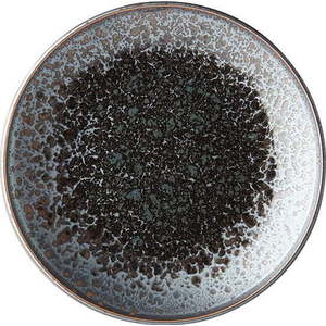 Černo-šedý keramický talíř MIJ Pearl, ø 25 cm obraz