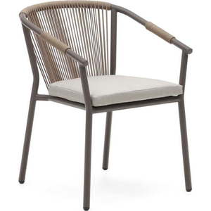Béžová kovová zahradní židle Xelida – Kave Home obraz