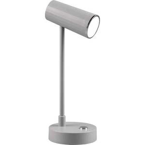 Světle šedá LED stmívatelná stolní lampa (výška 28 cm) Lenny – Trio obraz