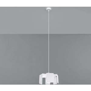 Bílé závěsné svítidlo s kovovým stínidlem ø 24 cm Rossario – Nice Lamps obraz