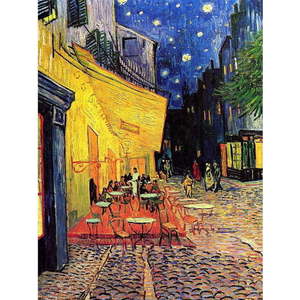 Reprodukce obrazu Vincenta van Gogha - Cafe Terrace, 30 x 40 cm obraz