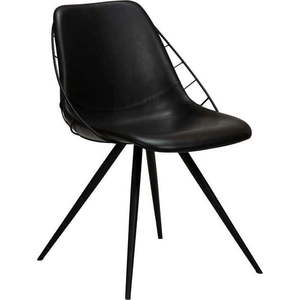 Černá jídelní židle z imitace kůže DAN-FORM Denmark Sway obraz