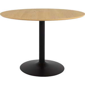 Kulatý jídelní stůl s deskou v dubovém dekoru ø 110 cm Taco – Tenzo obraz