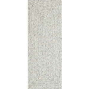 Bílý/béžový venkovní koberec běhoun 200x80 cm - NORTHRUGS obraz