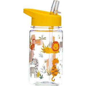 Dětská láhev na vodu s brčkem Sass & Belle Drink Up Safari, 400 ml obraz
