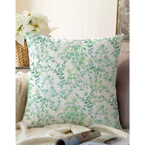 Béžovo-zelený povlak na polštář s příměsí bavlny Minimalist Cushion Covers Twiggy, 55 x 55 cm obraz