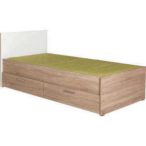 Bílá/přírodní dětská postel s úložným prostorem 90x190 cm – Kalune Design obraz