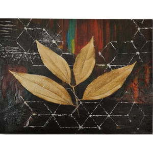 Ručně malovaný obraz 100x70 cm Leaf – Wallity obraz