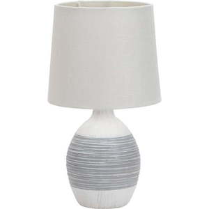 Světle šedá stolní lampa s textilním stínidlem (výška 35 cm) Ambon – Candellux Lighting obraz
