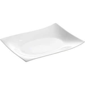 Bílý porcelánový servírovací talíř 22x30 cm Motion – Maxwell & Williams obraz