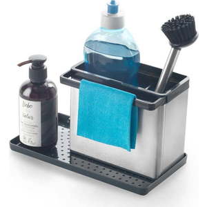 Kovový stojan na mycí prostředky ve stříbrné barvě – Metaltex obraz