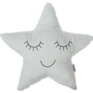 Světle šedý dětský polštářek s příměsí bavlny Mike & Co. NEW YORK Pillow Toy Star, 35 x 35 cm obraz