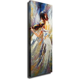 Nástěnný obraz na plátně Violin Player, 30 x 80 cm obraz