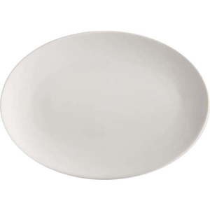 Bílý porcelánový talíř Maxwell & Williams Basic, 35 x 25 cm obraz