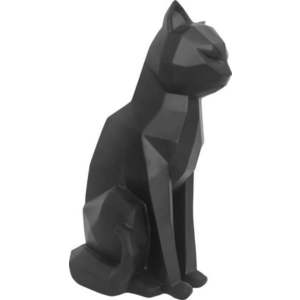 Matně černá soška PT LIVING Origami Cat, výška 29, 5 cm obraz