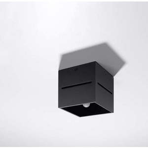 Černé stropní svítidlo s kovovým stínidlem 10x10 cm Lorum – Nice Lamps obraz