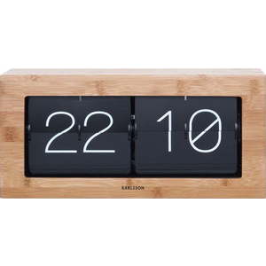 Dřevěné překlápěcí hodiny Karlsson Flip, 37 x 17, 5 cm obraz