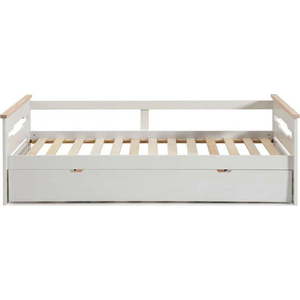 Bílá dětská postel z borovicového dřeva s výsuvným lůžkem 90x190 cm Elisa – Marckeric obraz